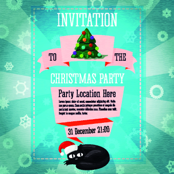 Christmas Party Invitation cover creative vector 03 party invitation creative christmas   