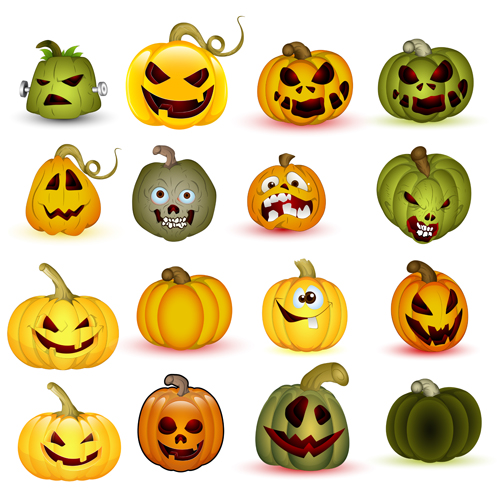 Halloween Jack O Lantern Vector set 03 jack o' lantern halloween   