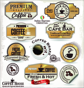 Vintage cafe bar and restaurant labels 03 vintage restaurant labels label cafe   