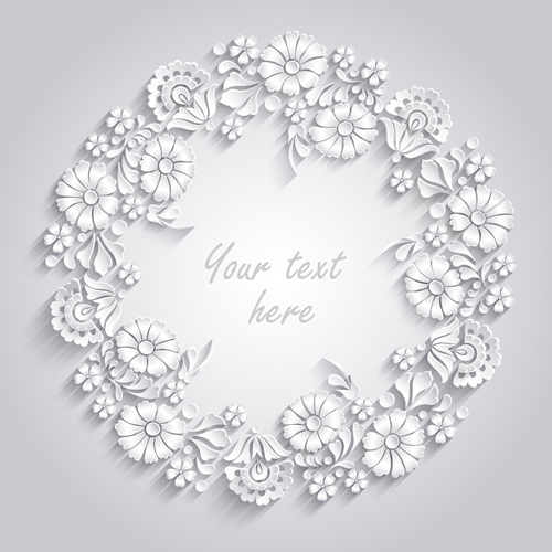 Paper flower background vector material 01 paper flower background flower background   