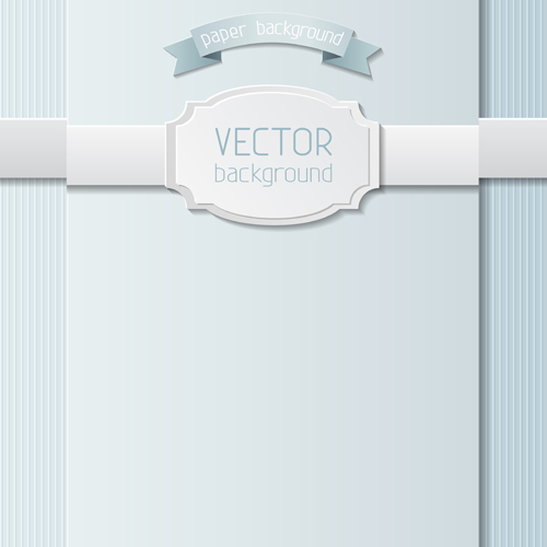 Paper ribbon with labels background vector 04 ribbon paper labels background   