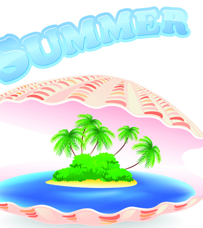 Summer Tourism illustration vector 02 tourism summer illustration   