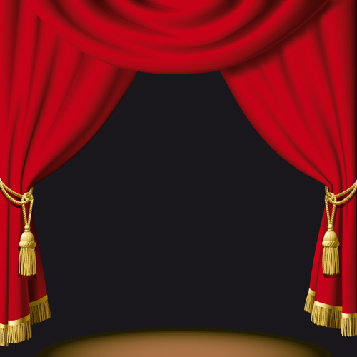 Red curtain for Backstage design vector 03 stage red curtain   