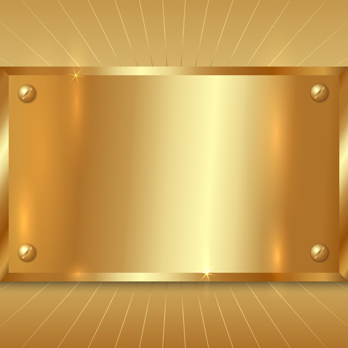 Shiny golden metallic vector background material 04 shiny metallic material golden background   
