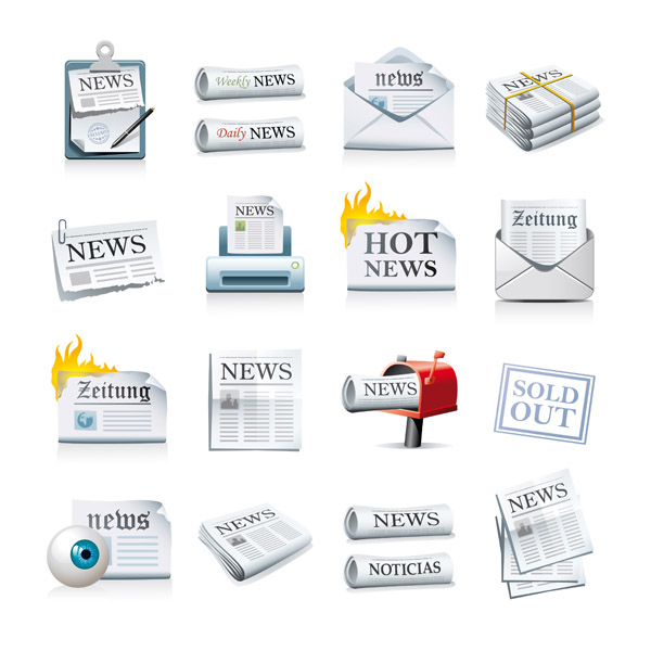 Newspaper Icon vector newspaper icon   