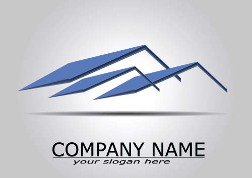 Real estate company logos vectors 05 logos Estate company   