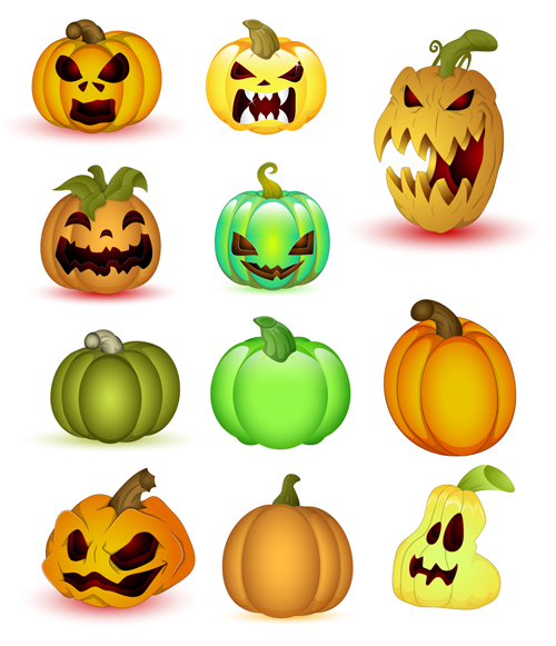 Halloween Jack O Lantern Vector set 05 jack o' lantern halloween   