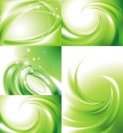 Swirl green background vector material swirl green background   