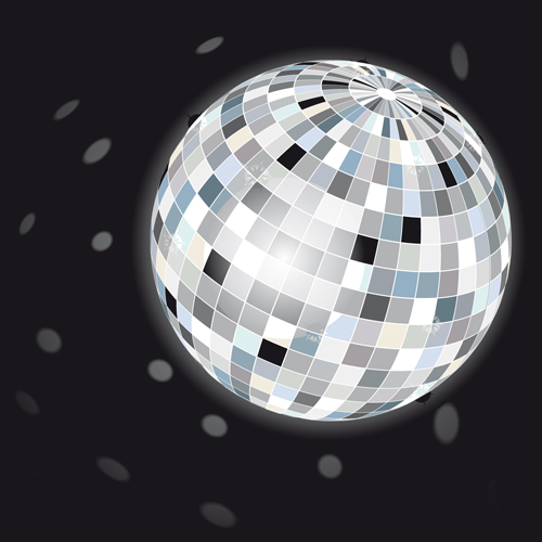 Set of Disco Ball theme background vector 02 disco ball   