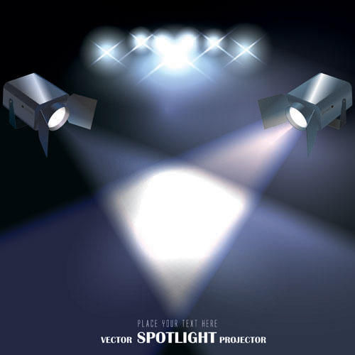 Spotlight irradiate effect background vector 04 spotlight irradiate   