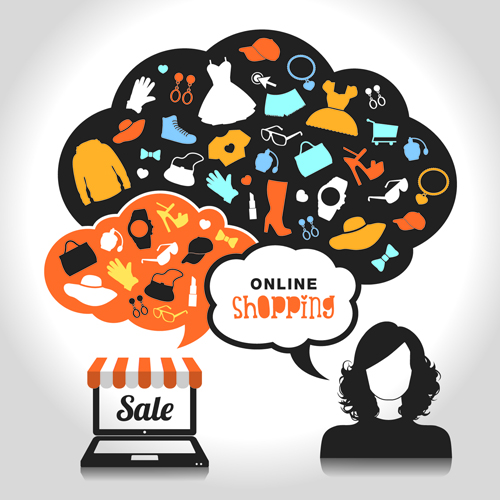 Sale with shopping business template 01 shopping sale business template business   