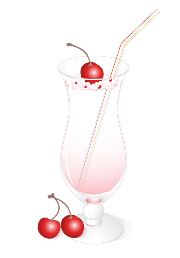 Cherry juice and glass cup vector 02 juice glass cup cherry juice cherry   
