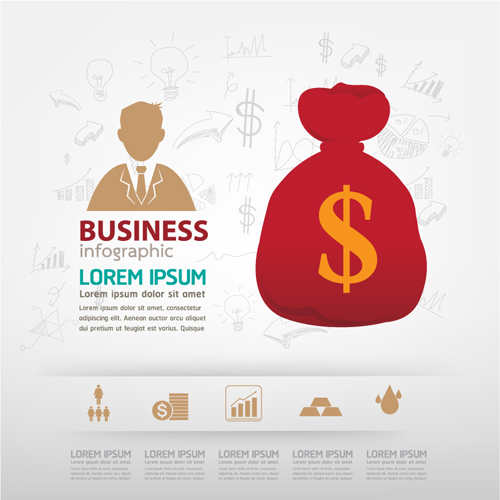 Finance business template concept vector 03 finance concept business template business   