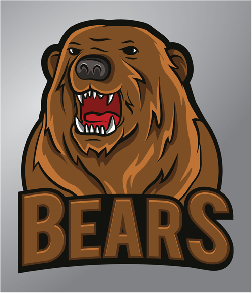 Bears logo vector material logo bears   