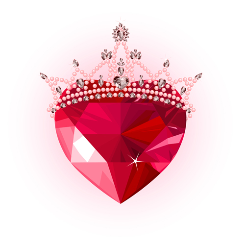 Shining diamond heart valentines day cards vector 03 valentines shining heart diamond day cards   