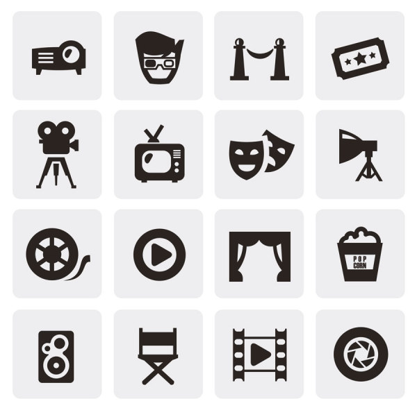 Huge collection of Black and white icons vector 03 icons icon Huge collection black and white   