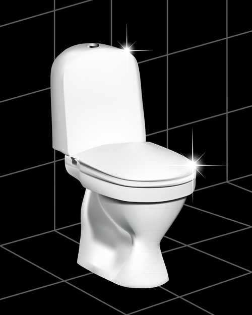 Vector toilet design elements set 08 toilet elements   