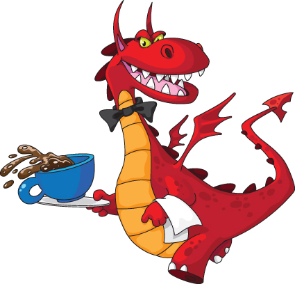 lovely Dragon cartoon elements vector 01 lovely elements element dragon cartoon   