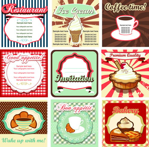 Common vintage labels vector set 05 vintage labels label common   