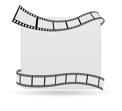 Film with blank background vector film blank background   