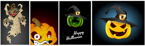 Halloween Jack O Lantern Vector set 04 jack o' lantern halloween   