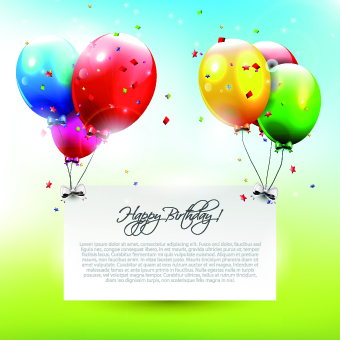 Colorful balloons happy birthday Greeting Cards background 04 happy birthday happy greeting colorful cards card birthday balloons background   