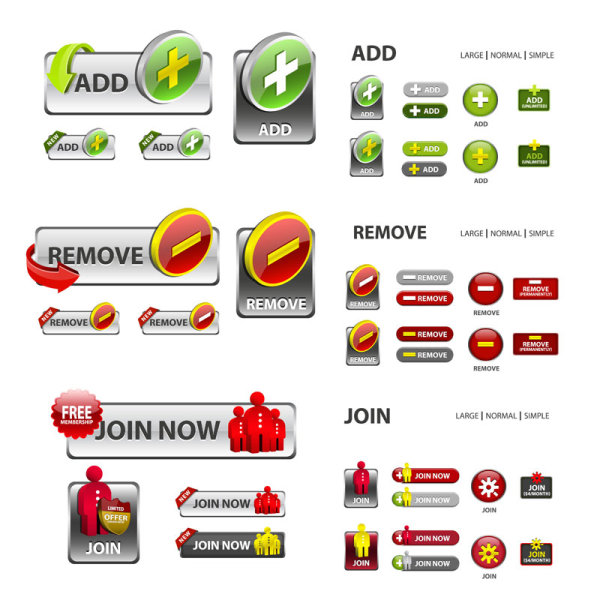 Elements of Creative web button design vector material 15 web button material elements element creative button design button   