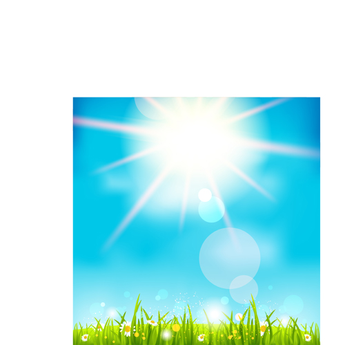 Blue sky and sun nature background sun sky nature blue   