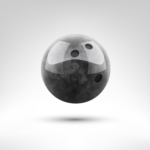 Realistic bowling ball vector design 01 realistic design bowling ball   