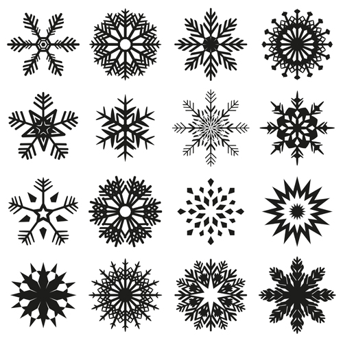 Christmas snowflake icons set vector 03 snowflake icons christmas   