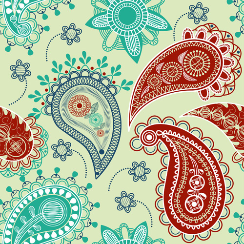 Vector paisley pattern set 03 pattern paisley   