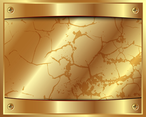 Shiny golden metallic vector background material 05 shiny material golden background   