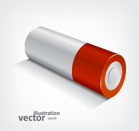 Realistic battery vector material set 03 realistic battery   