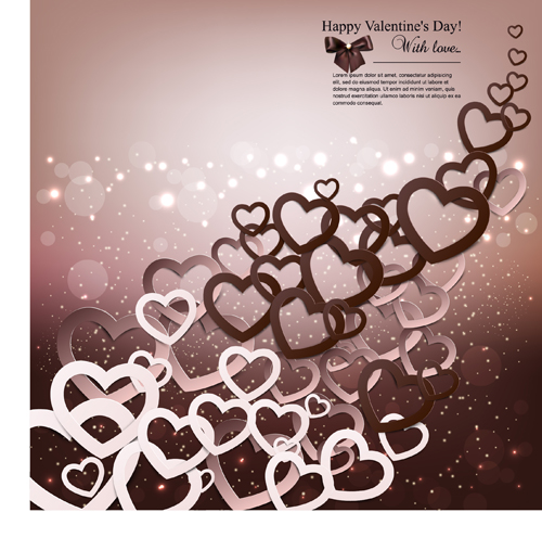 Romantic Happy Valentine day cards vector 05 Valentine day Valentine romantic happy cards card   