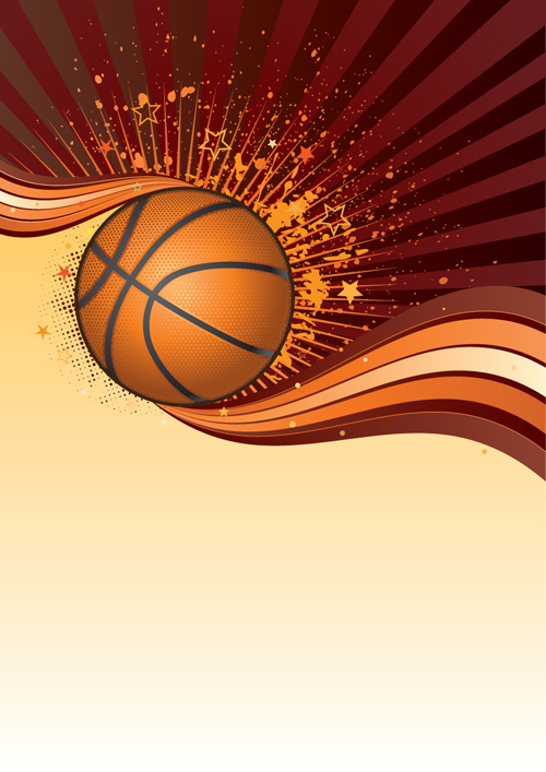 Set of Basketball design elements vector material 05 material elements element basketball   