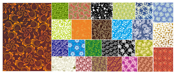 commonly used Decorative pattern 01 background vector art Vector background pattern tiled background practical background continuous background   