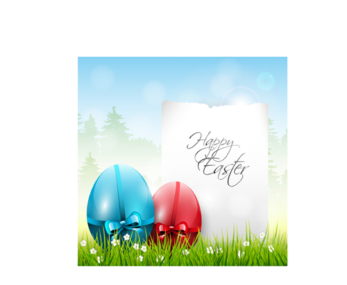 Easter color egg and green grass vector 01 green grass green grass egg easter   