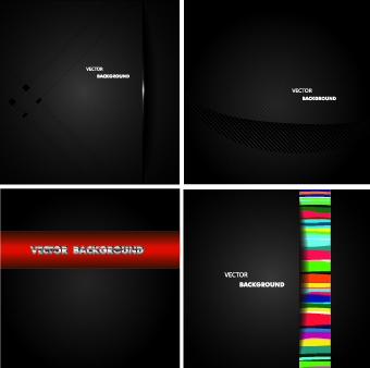 Dark metal backgrounds vector set 02 metal dark backgrounds background   