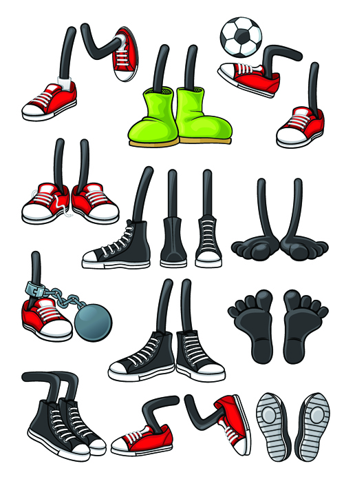 Funny cartoon shoes vector graphics vector graphics shoes funny cartoon   