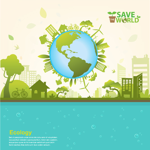 Save world Eco infographics template vector 04 water template vector template save infographics   
