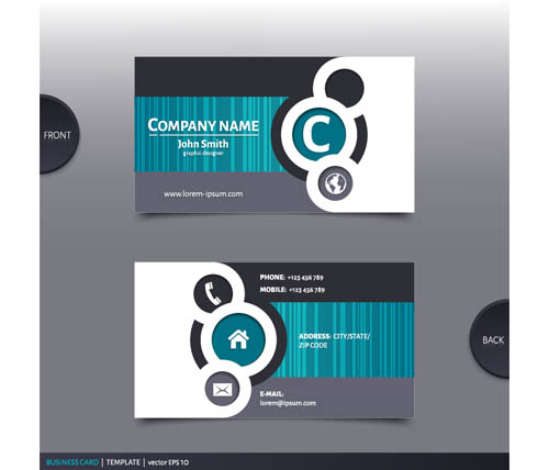 Best company business cards vector design 04 company business cards business   