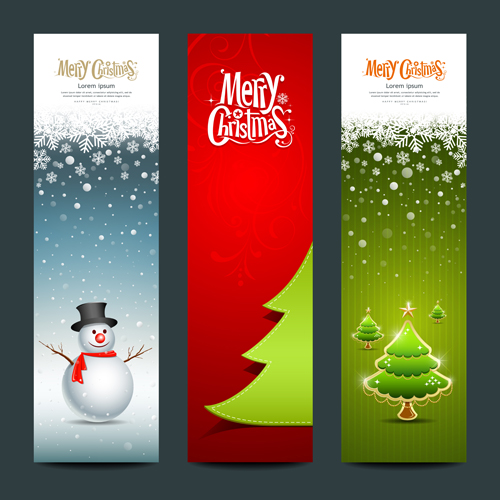 Shiny Christmas style banner design vector 02 style shiny christmas banner   