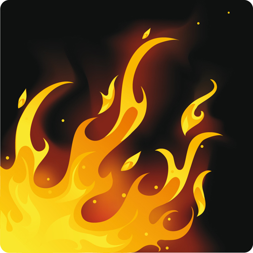 Different Fire vector illustration set 01 illustration fire different   