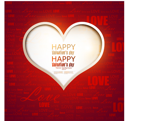 Romantic Happy Valentine day cards vector 04 Valentine day Valentine romantic happy cards card   