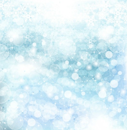 Dream snowflake blurs background vector set snowflake dream blurs   