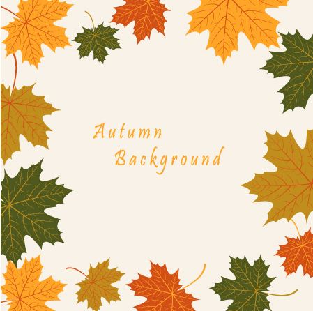 Autumn leaves vintage art background vector 01 vintage background autumn leaves autumn   