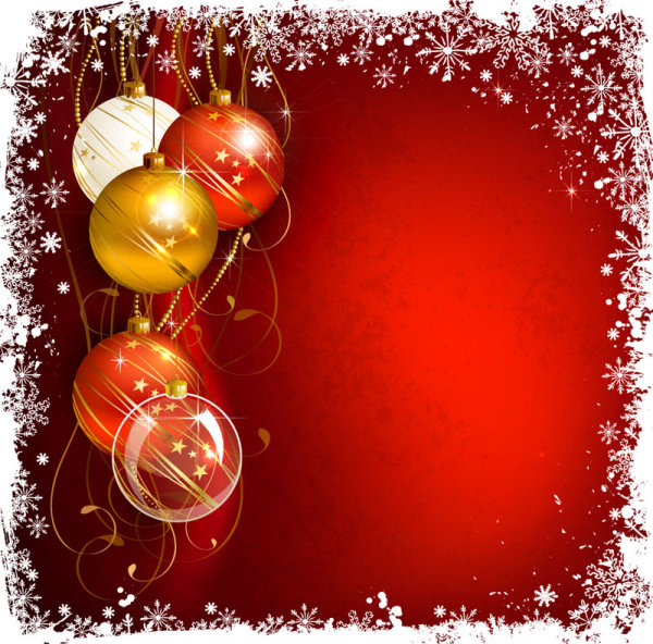 Shiny Ball with Christmas background vector graphics 03 Shiny Ball shiny christmas ball   