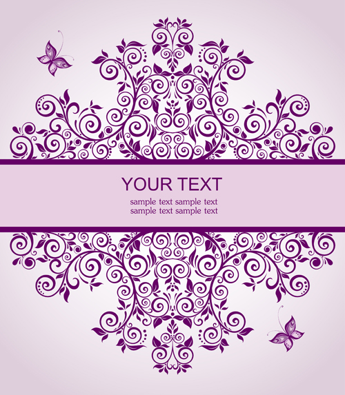 Elegant floral decor wedding invitation cards vector 01 wedding invitation cards invitation floral elegant decor cards card   