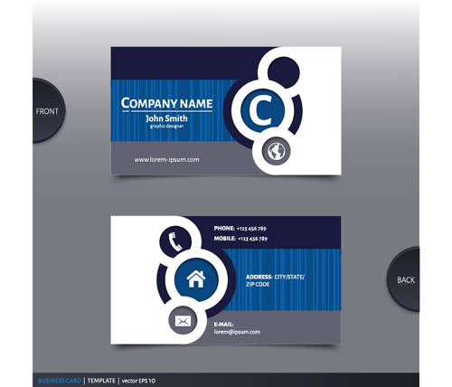 Best company business cards vector design 03 company business cards business   
