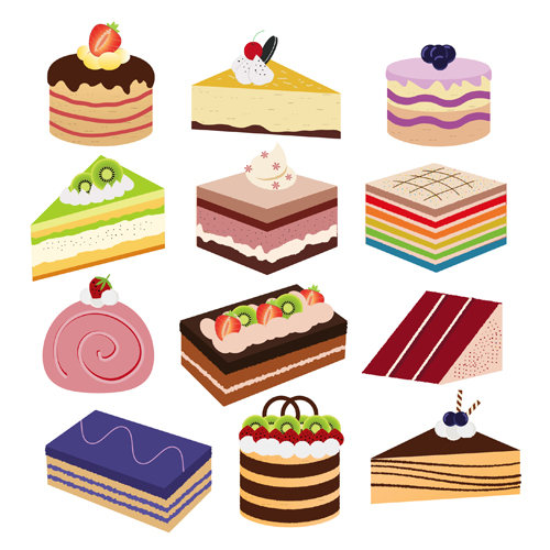 Different cake vector material material different cake   